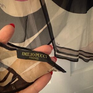 Emilio Pucci Sheer Silk Scarf